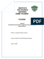 Procedimiento para Elaborar Diagramas de Fuerza Cortante y Momento Flector.