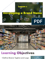 8 Developing A Brand Name
