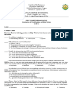 First Quarter Exam Iwrbs