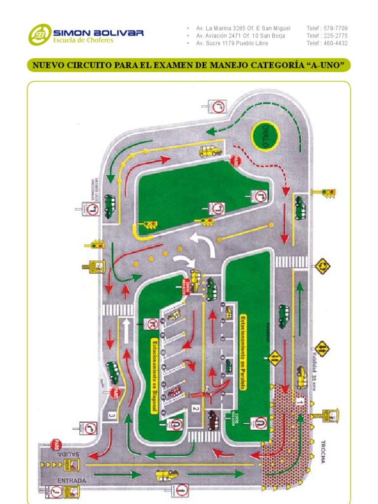 Circuito Examen Manejo A1 PDF