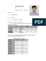 CV Textile Engineer Mansing Murmu