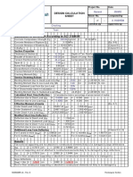 Deflection calculation sheet