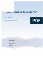 Plastic Recycling Business Plan
