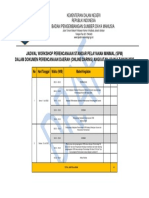 Jadwal Workshop Perencanaan SPM Akt I Dan II (Rev)