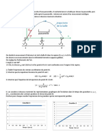 Exercice 2 Devoir Mouvement Dans Un Champ de Pesanteur Correction