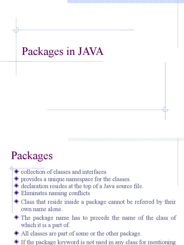 CH 08 Packages in JAVA | PDF | Java (Programming Language) | Class ...
