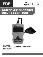 ACTRON SCANER 572785 - cp9575 - MNL - Addendum - Rev - A