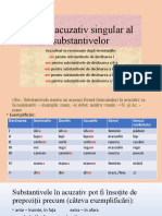 Acuzativul - clasa a IX-a