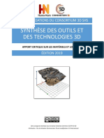 SYNTHÈSE DES OUTILS ET DES TECHNOLOGIES 3D _Version 2019