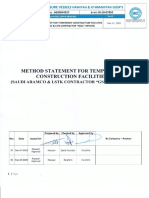 Method Statement For Temporary Construction Facilities (Mos)