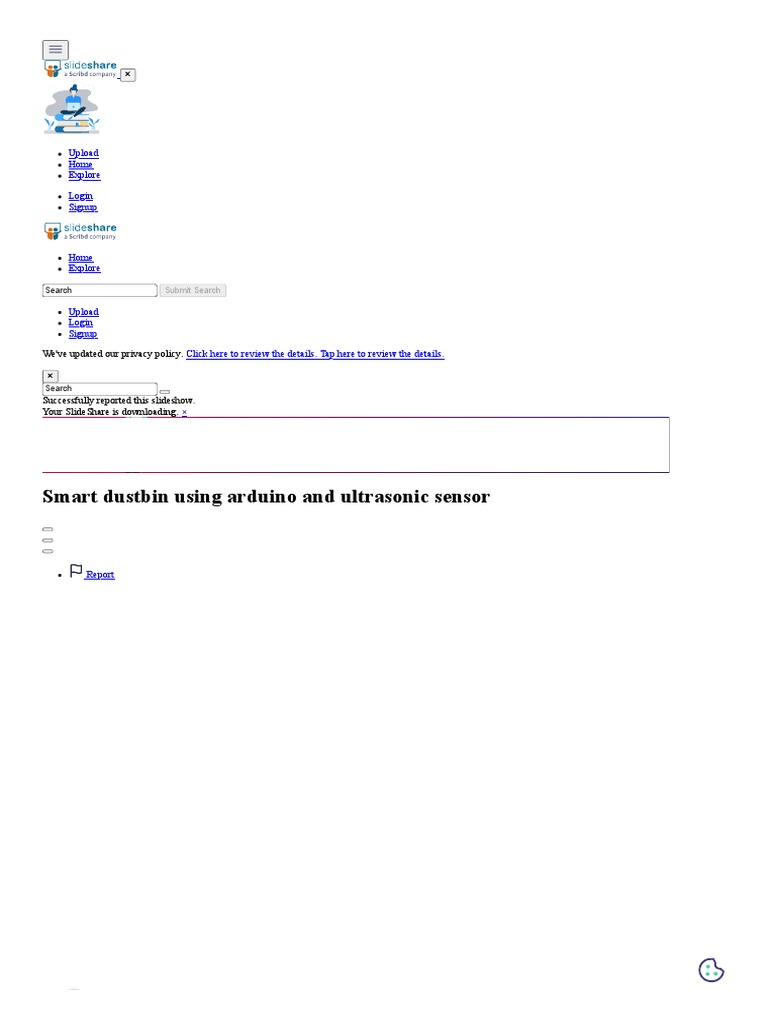 Smart Dustbin Using Arduino and Ultrasonic Sensor | PDF | Artificial ...