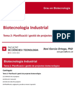 Tema 2 - Planificació I Gestió de Projectes Biotecnològics