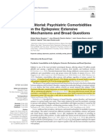 Psychiatric Comorbidities in The Epilepsies Extensive Mechanisms and Broad Questions