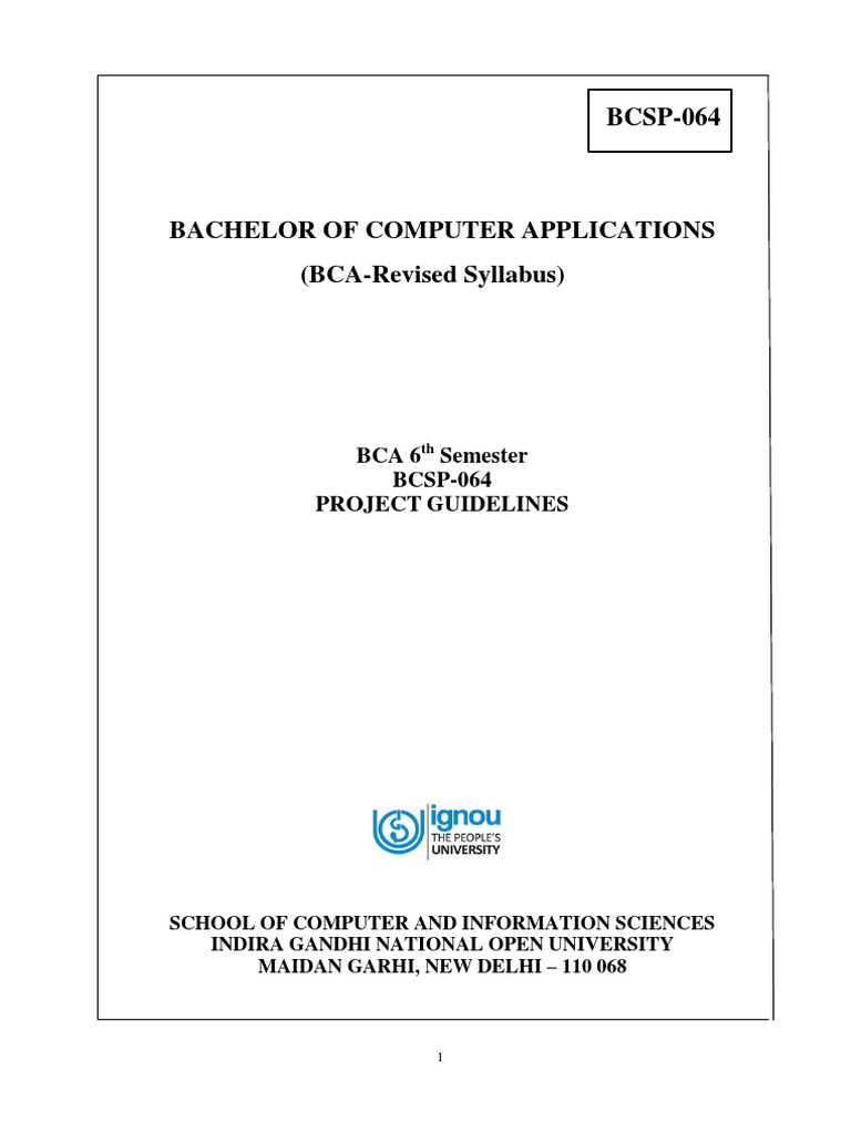 BCA 6th Sem Project Guide | PDF | Unit Testing | Software