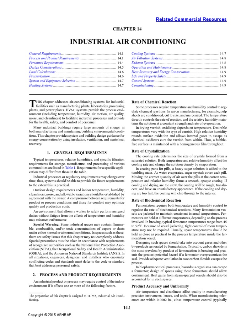 ASHRAE Handbook HVAC Applications CHAPTE | PDF | Humidity | Ventilation ...