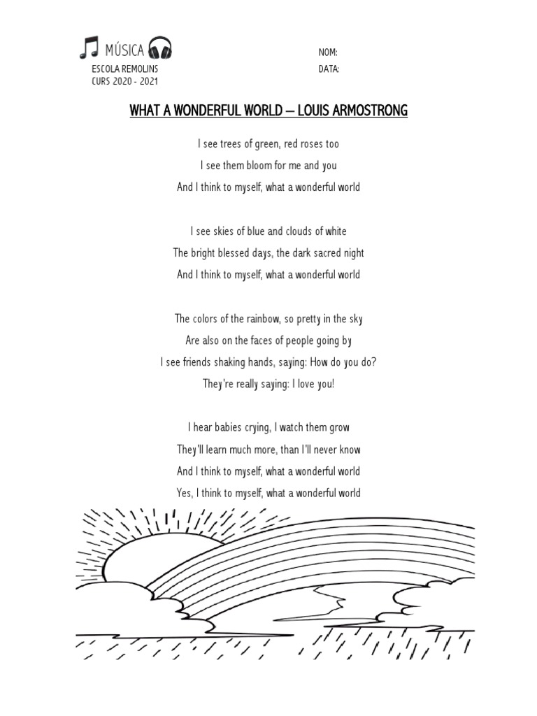 What A Wonderful World PDF