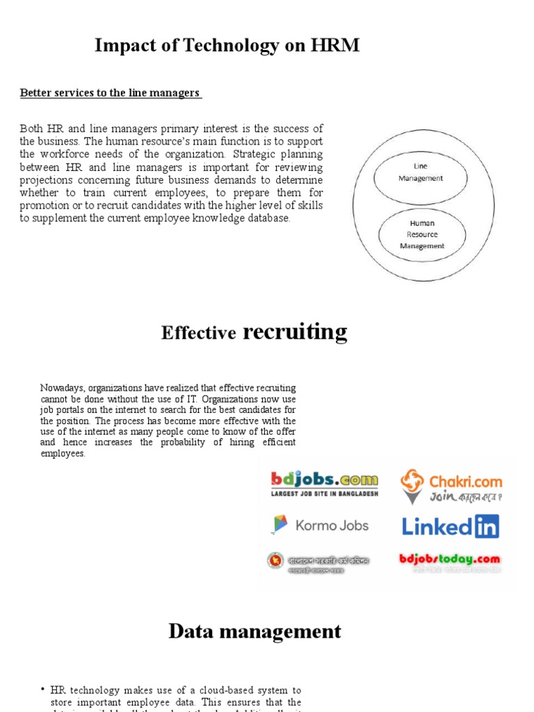 Technology's Impact on HR Management | PDF | Human Resource Management ...
