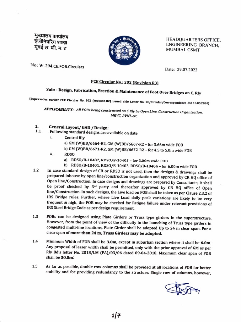 PCE Circular 202: FOB Design Guidelines | PDF | Welding | Construction