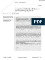 Influence of Nurse Managers' Toxic Leadership Behaviours On