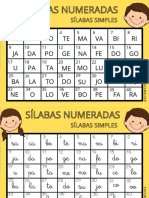 Silabas Numeradas Simples 7