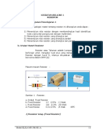 Kegiatan Belajar 1 Resistor