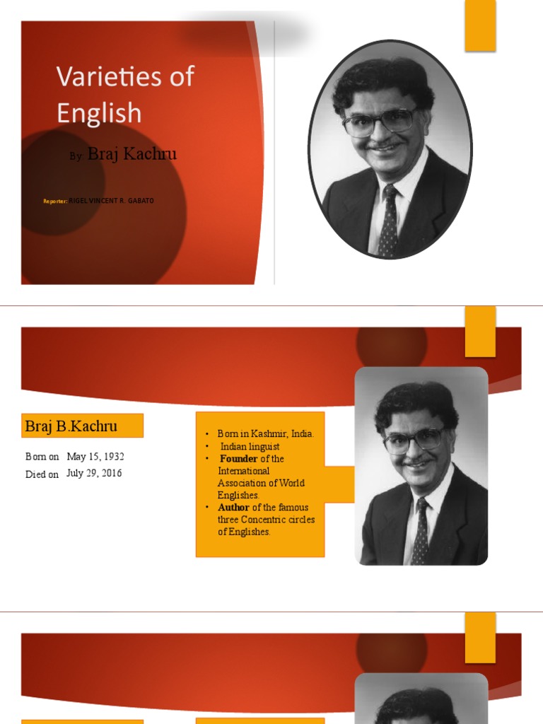 Kachru's Three Circles of Englishes | PDF | Stress (Linguistics ...