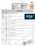 Nota Final: Informe de Progreso Del Estudiante - 2021