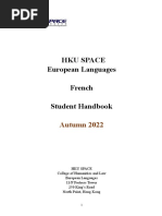 French Student Handbook (Autumn 2022)