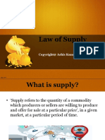 Lecture 4 Law of Supply