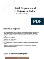 Industrial Disputes and Trade Unions in India
