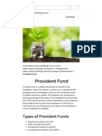 Provident Fund - Applicability and Types