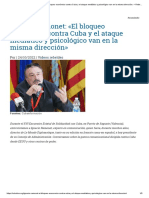 Ignacio Ramonet - El Bloqueo Económico Contra Cuba y El Ataque Mediático y Psicológico Van en La Misma Dirección - Rebelion