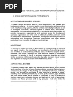 Download Articles of Incorporation - Sample of Purposes From SEC by JeffAguilar SN60406915 doc pdf