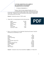 Fundamentals of Accounting Worksheet #1