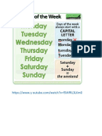 Days of The Week