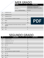 Contenido de matemáticas para primaria con operaciones aritméticas