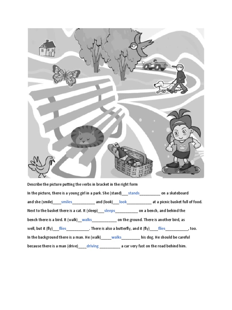 Picture Description Exercise | PDF | Teaching Methods & Materials