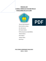 Makalah Pancasila Sebagai Dasar Nilai Pengembangan Ilmu