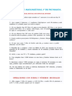 Problemas de Matemáticas, 51º de Primaria.