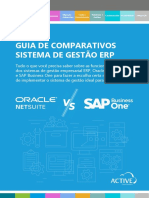Comparativo de funcionalidades entre ERPs Oracle NetSuite, SAP Business One e migração automática