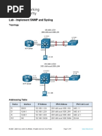 24.1.3 Lab - Implement SNMP and Syslog