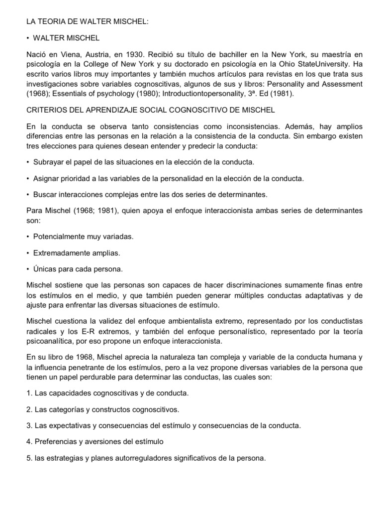 Teoria de sears_teorias