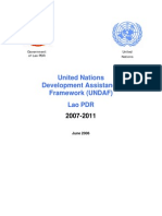 United Nations Development Assistance Framework: (Undaf) Lao PDR