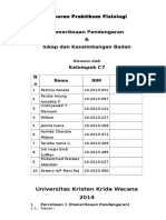 Laporan Praktikum Fisiologi Sikap Dan Keseimbangan Badan1 PDF Free