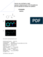 Química Computacional ACD/ChemSketch na Semana da Química 2022