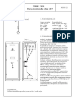 Tipski Opis Merna Trosistemska Æelija 12Kv M3S-12: 12Kv, Ecu 3X (30X5) MM