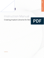 Exocad Instruction Manual Creating Implant Libraries Using ExoImplantEditor-En