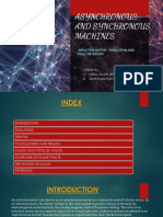 Asynchronous and Synchronous Machines Simulation and Fault Detection