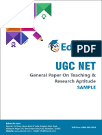 Sample Theory & Que. - UGC NET GP-1 Teaching Aptitude (UNIT-1)