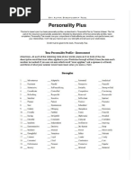 Personality Plus Assessment Tool | PDF | Psychological Concepts ...